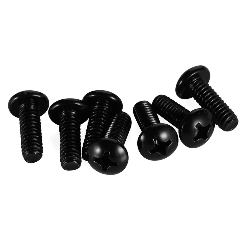 [Australia - AusPower] - 8-32 x 3/4" Pan Head Machine Screws, Stainless Steel 18-8 Black Finish, Fully Threaded, 100 PCS 8-32 x 3/4" 