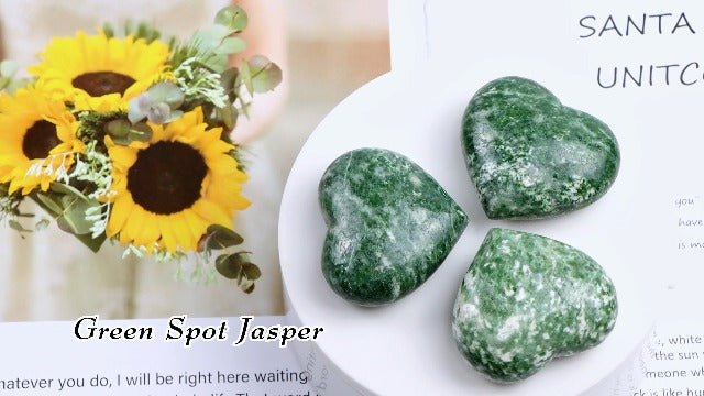 Artistone 2 Inch Glaucophane Stone Crystal Heart Healing Crystals Heart Stones Polished Pocket Love Gemstones Chakra Balancing Meditation Massage Gift