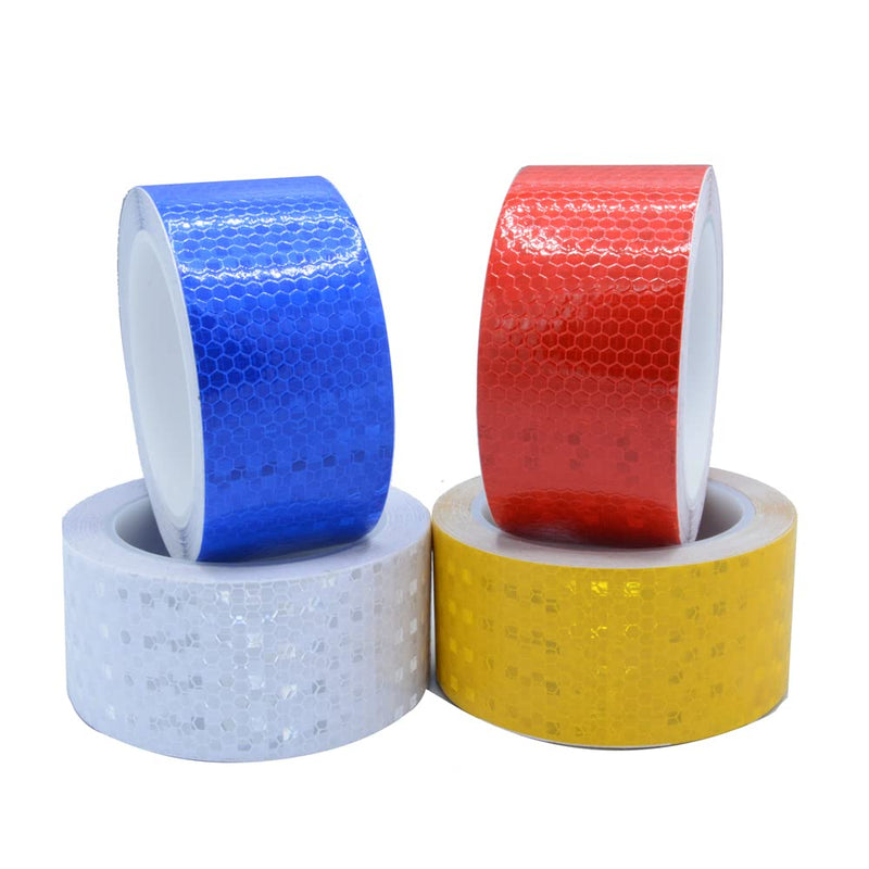 White Reflective Tape,2 Inch×30 Feet High Viscosity Conspicuous Waterproof Reflective Tape for Trucks Trailers Cars 2 INx30 FT