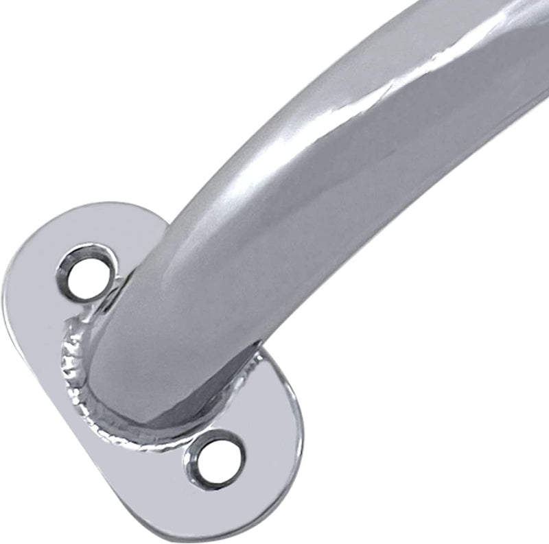 ISURE MARINE 304 Stainless Steel 12 inch Boat Rail Grab Handle Marine Handrail Round Tube Handle for Marine Yacht RV