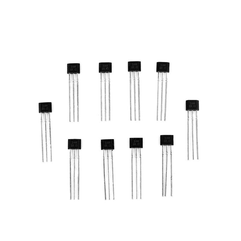 Hall Sensor 10pcs A3144 3144E OH3144E Hall Sensor Switch TO-92UA 3 Pin SIP for Electronic Toys Sports Equipment Small Home Appliances