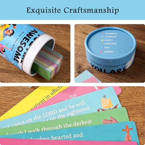 Read This When Bible Verses Jar, 120 bible verse cards，Gift for girls
