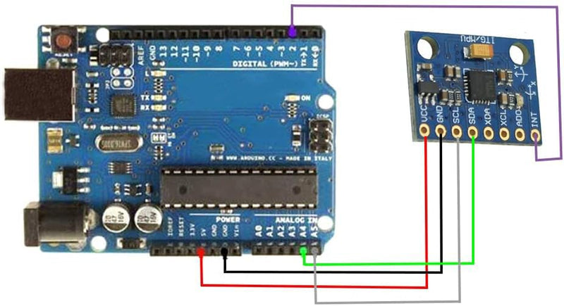 [Australia - AusPower] - 2PCS MPU6050 GY-521 3-Axis Accelerometer Gyroscope Module MPU-6050 6 DOF Digital Acceleration Sensor Module with Cable 