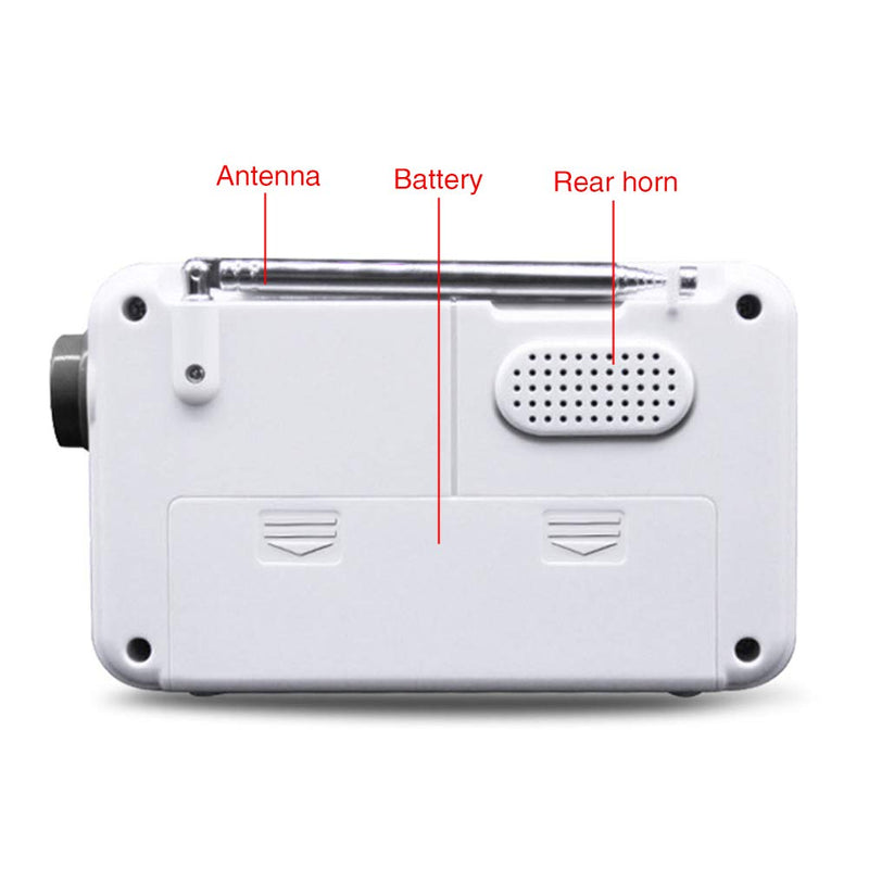 [Australia - AusPower] - Radio - Shower Radio Speaker, AM/FM Radio with LCD Display, Portable Stereo Radio with Earphone Port for Home, Beach, Hot Tub, Bathroom 