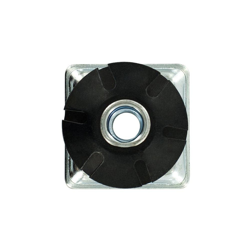 [Australia - AusPower] - Outwater Industries Double Star Threaded Caster Insert | Heat Treated Steel | Fits 1-1/2 Inch Square 16-18 Gauge Tube | Thread: 3/8-16 | 4 Pack 