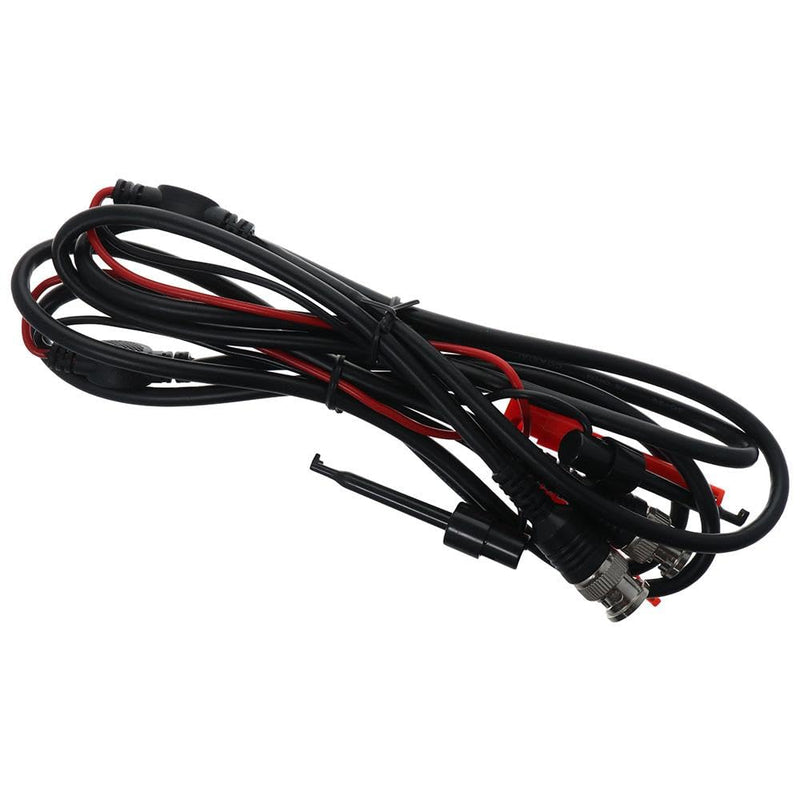 [Australia - AusPower] - FEIYING 2Pcs Oscilloscope Probes Clip Test Lead,BNC to Dual Coaxial Cable,Mini Test Hook Clips Dual Hook Test Probe Cable Leads for Testing Work 