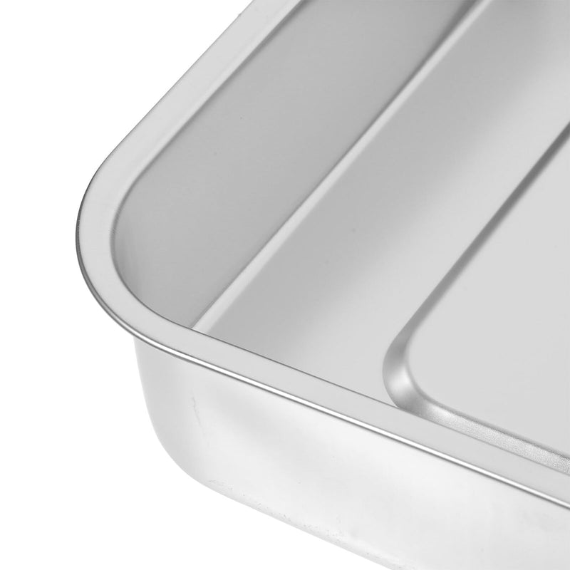 Yardenfun Stainless Steel Rectangular Storage Box with Lid, Heat-Resistant Medical Disinfectant Box, Durable Instrument Box for Sterile Storage without Robust Stainless Steel Box