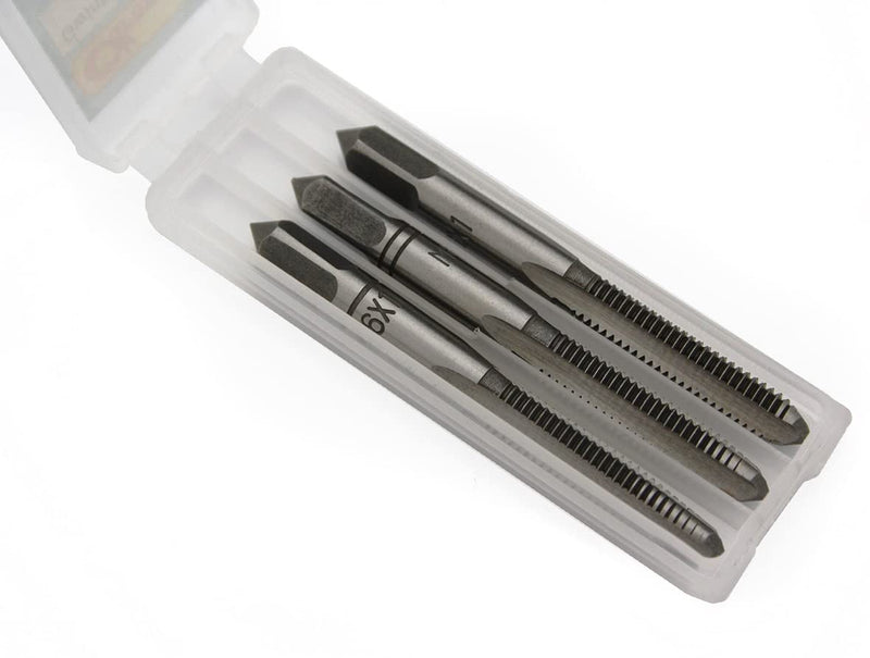 RICHMANN Tap Set M4 x 0.7 / HSS-G (TOP), Si-Cr, 3-Piece - Taper Tap, Middle Tap, Finishing Tap - Hand Tap Set - DIN 352, Tap / Fine Thread / Finishing Tap M4 x 0,7 taps