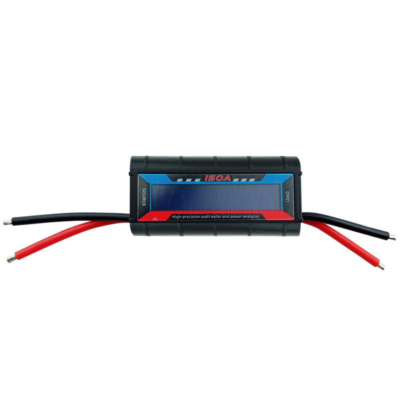 [Australia - AusPower] - 150A High Precision RC Watt Meter Power Analyzer Voltage Amp Meter, Wattmeter Tester Amp Meter Monitor with Real-time Reading Backlight Digital LCD Screen for Battery, Solar, Wind Power 150A 