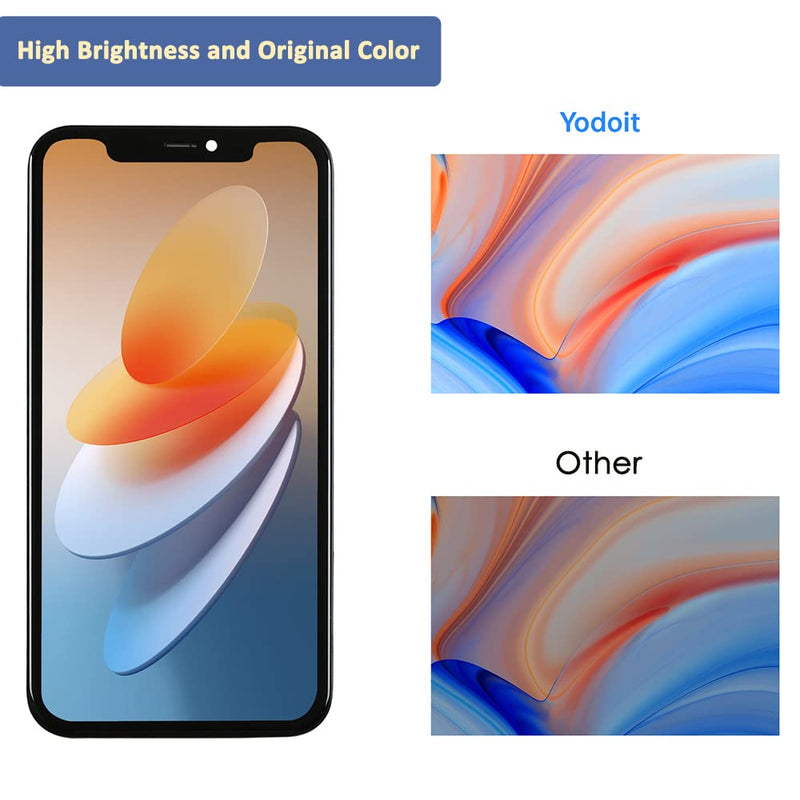 [Australia - AusPower] - Yodoit for iPhone 11 Pro Max Screen Replacement Kit COF Full HD LCD Display 3D Touch Digitizer Frame for Model A2161, A2218 with Repair Tool Kit 