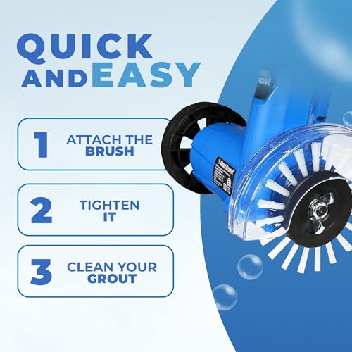 Grout Groovy! Replacement Brush Wheels 3-Pack | Nylon Grout Cleaning Heads