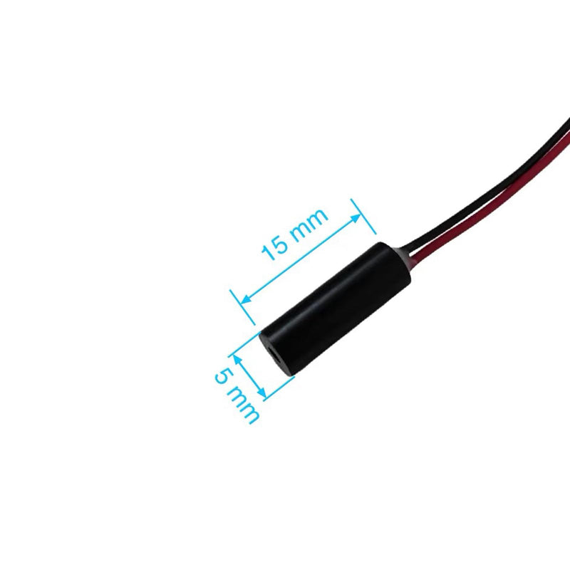 [Australia - AusPower] - 650nm red line 5mm Mini laser module Industrial Laser Group Module Fixed focal length The housing is provided with an insulator(5mm)(point-4pack) Point-4pack 