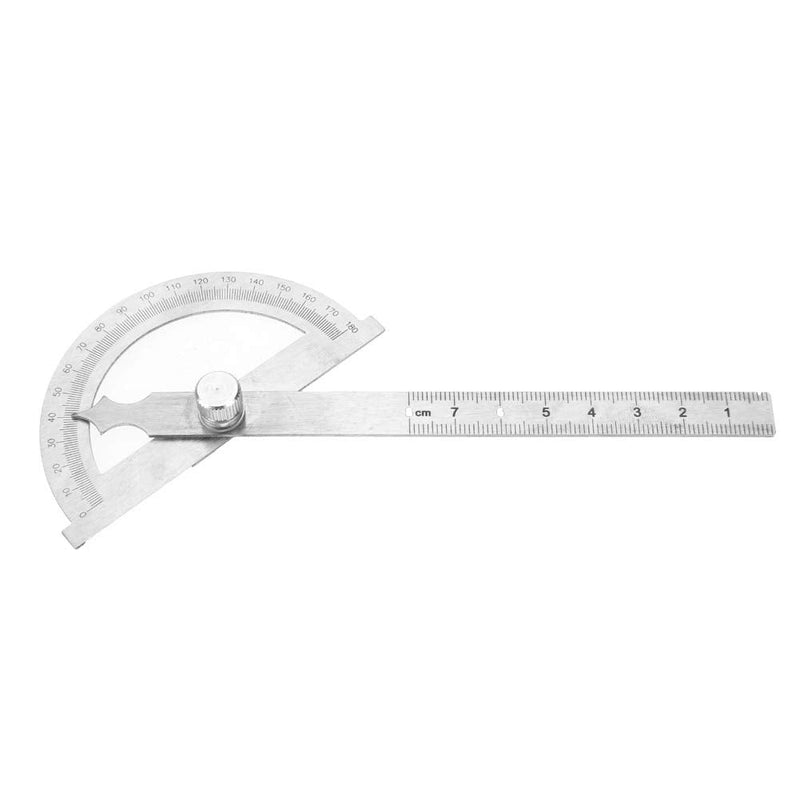 [Australia - AusPower] - MAGT Protractor, 0-180 Degree, 15 cm, Goniometer, Stainless Steel Protractor, Ruler, Arm Measuring Ruler, Angle Measuring Ruler (80 x 120 mm) 