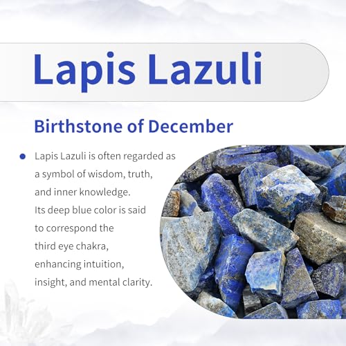 TUMBEELLUWA Guardian Angel Crystal Pyramid for Healing, Lapis Lazuli Blue