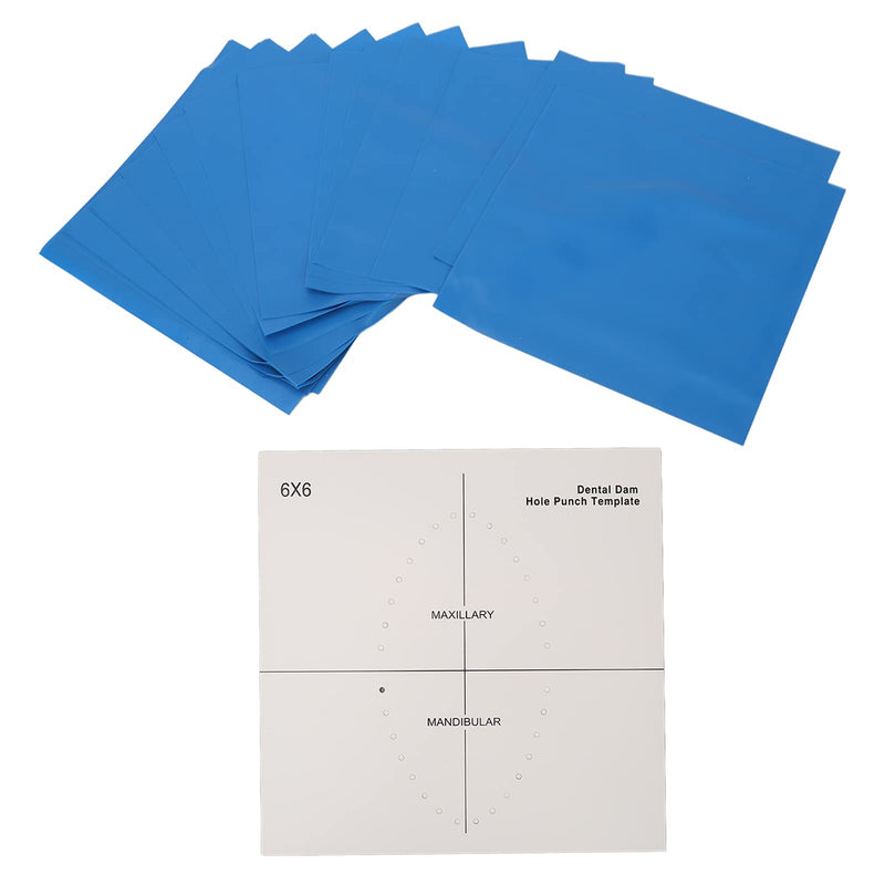 36 Sheets of Dental Rubber, Dental Dam Hygienic Unscented Isolation Dam Smart Dam, Blue