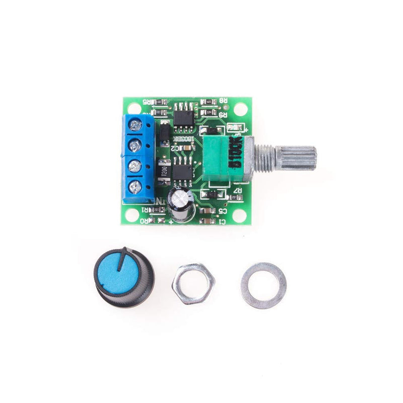 [Australia - AusPower] - ANGEEK 2A PWM Speed Controller DC 1.8V 3V 5V 6V 12V Potentiometer Adjustable Driver Switch with Button 