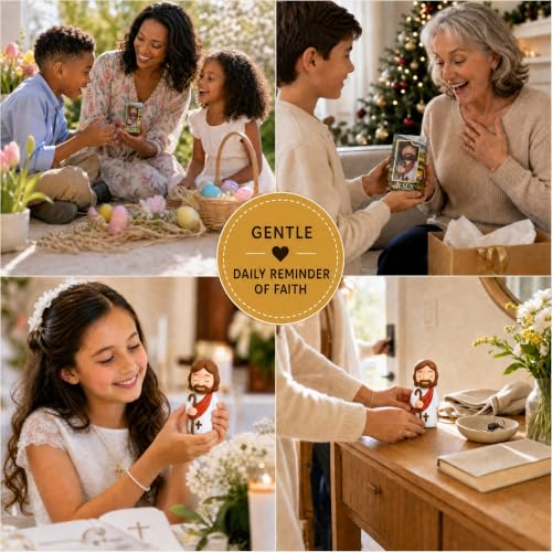 4" Jesus Squishy, Small Jesus Figure, Christian Gifts for Women