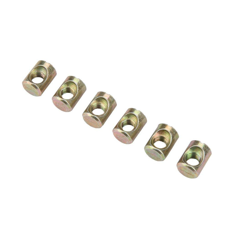 [Australia - AusPower] - Furniture Barrel Nut,30pcs M6 Furniture Barrel Nut Dowel Cabinet Connectors Embedded Nuts Fasteners 