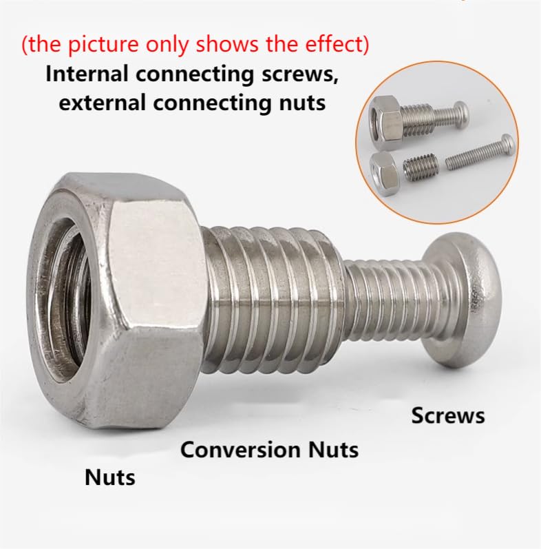 [Australia - AusPower] - 10 Pieces Threaded Insert Reducing Nut, M8 X 1.25 Female Thread and M12 X 1.75 15mm Male Thread Stainless Steel Repair Insert Nut Thread Nut Conversion Kit M8*1.25-m12*1.75 Length:15mm 