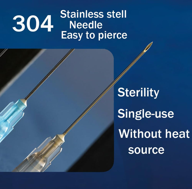 [Australia - AusPower] - 18 Gauge Needle 1.5inch with Cap for Scientific Labs, Individually Wrapped(100Pack) 18G 1 1/2inch 38mm 