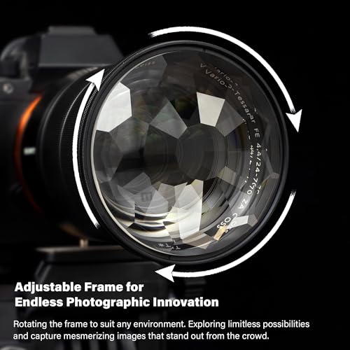 Walking Way Kaleidoscope Lens Filter 72mm Creates Symmetrical Patterns