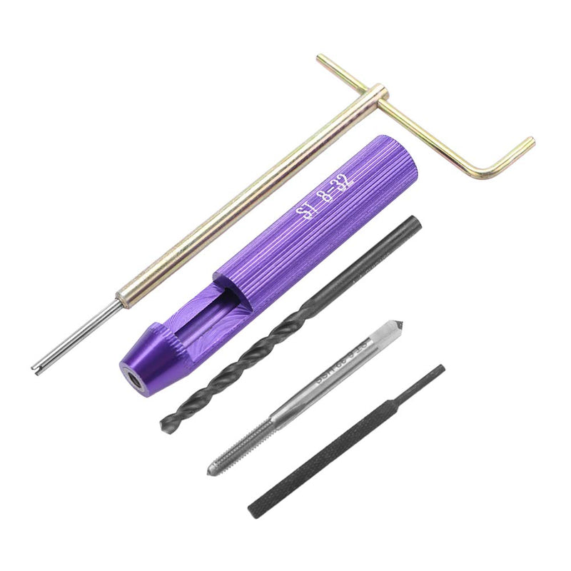 [Australia - AusPower] - Fafeicy 50pcs Thread Repair Insert, Stainless Steel Coiled Wire Helical Screw Thread Inserts Kit Imperial 8-32UNC x 1.5D Used for Parts That Requires Frequent Removing 