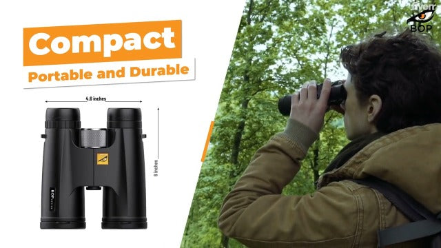 10x42 Binoculars for Adults High Powered - HD Binoculars for Bird Watching, and Hunting w. Carrying Bag - Travel Essentials, Cruise Ship Essentials and Camping Gear