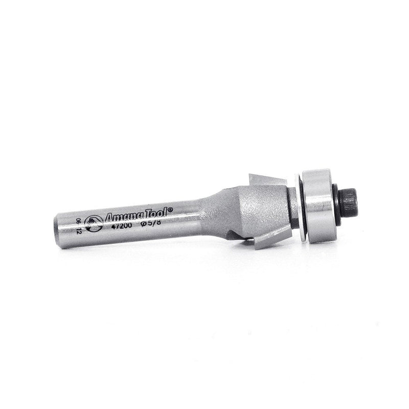 Amana Tool - 47200 Carbide Tipped Bevel Laminate Trim 15 Deg x 5/8 Dia x 1/4 Sh