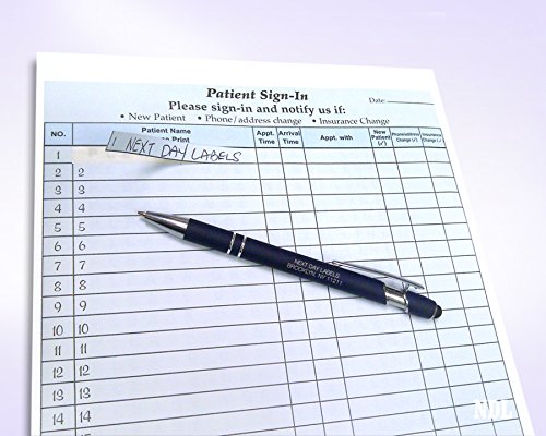 [Australia - AusPower] - NextDayLabels NCR Carbonless 3 Part Patient Sign in Label Forms, HIPAA Approved and Compliant for Confidentiality in All Medical Offices. (Blue) Blue 