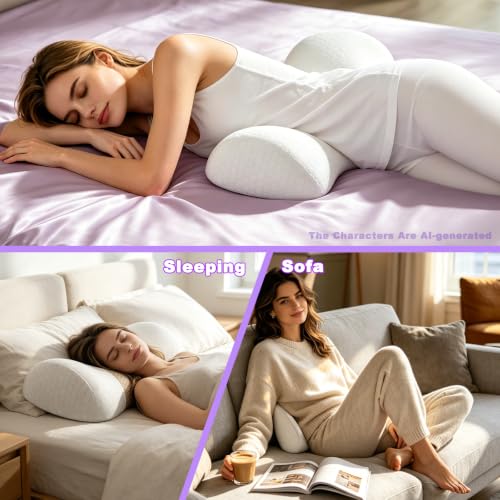Inflatable Memory Foam Lumbar Support Pillow