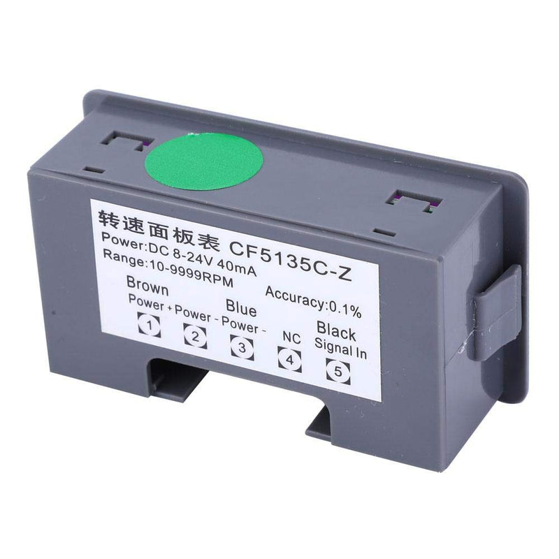 [Australia - AusPower] - 4 Digital LED Tachometer RPM Speed Meter+Hall Proximity Switch Sensor NPN DC 8-24V 40mA 10-9999RPM for Lathes Conveyor Belts RPM Speed Measurement(Green) 