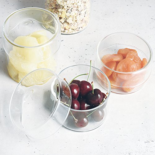 KINTO SCHALE 25763 Storage Containers and Canisters, Glass Case, 3.9 x 5.1 inches (100 x 130 mm) 100×130mm