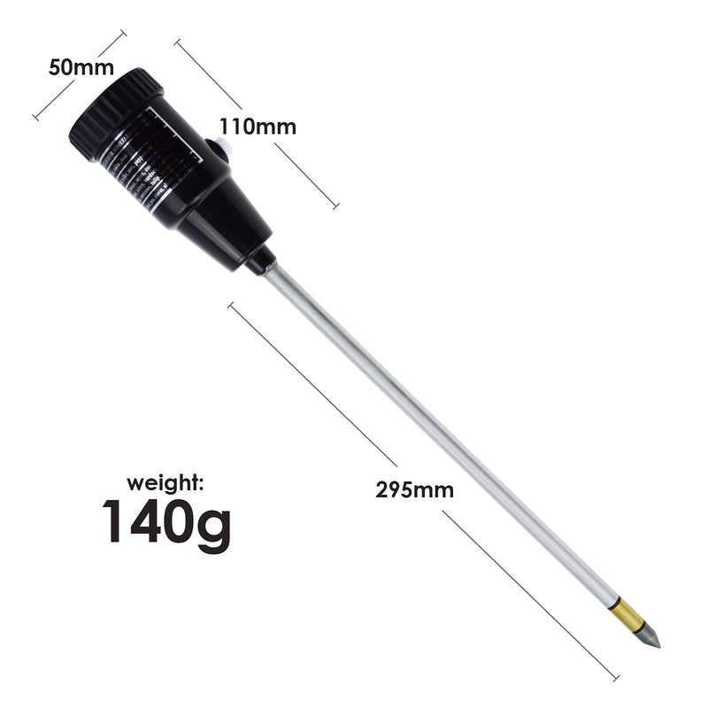 [Australia - AusPower] - Soil PH Meter, Soil Moisture Sensor Meter, Soil PH Tester Gardening Tool Kits for Plant, Tree, Soil Tester for Moisture Great for Garden, Lawn, Farm, Indoor & Outdoor Use 295mm Long 