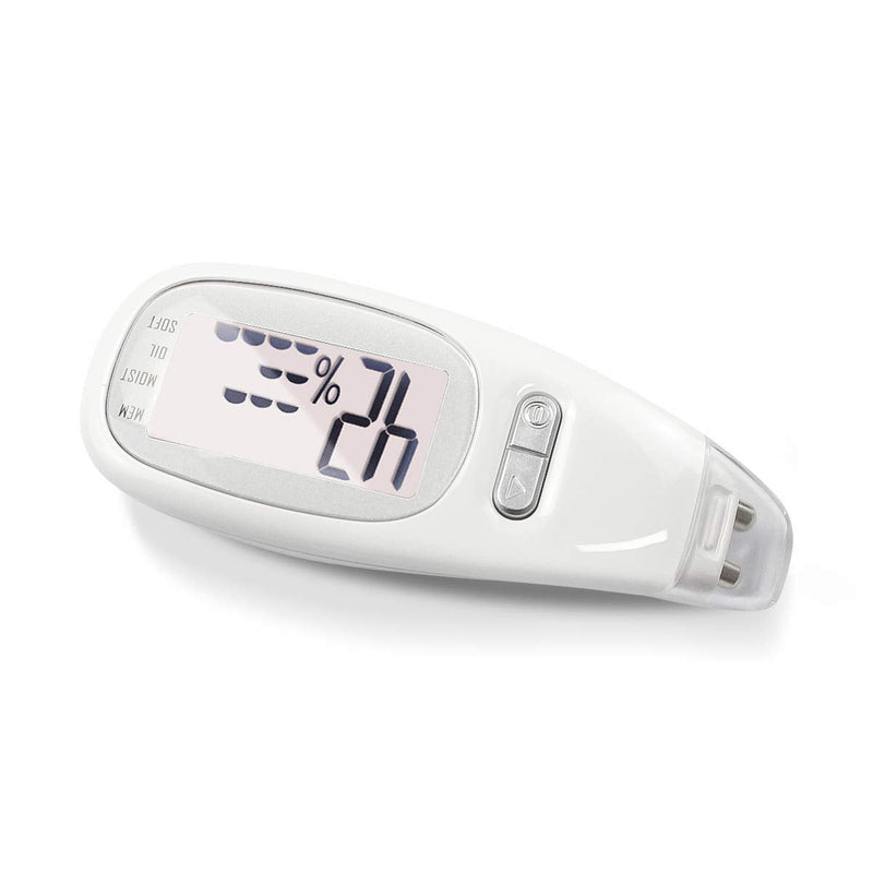 Portable digital facial moisture tester skin analyzer facial hydration corneometer skin hydration meter water oil tester for face skin care with backlight LCD display gifts for girls women