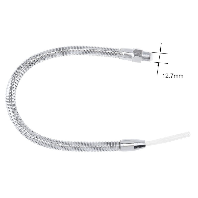[Australia - AusPower] - Metal Flexible Water Oil Cooling Tube with Round Head Nozzle for CNC Machine/Milling/Lathe (400MM, 1/4 Inch) 400MM 