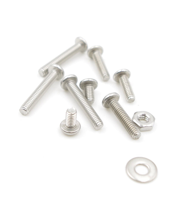 [Australia - AusPower] - #8-32 UNC Stainless Steel Phillips Pan Head Machine Screws Nuts Flat Washers Assortment Kit #8-32UNC 