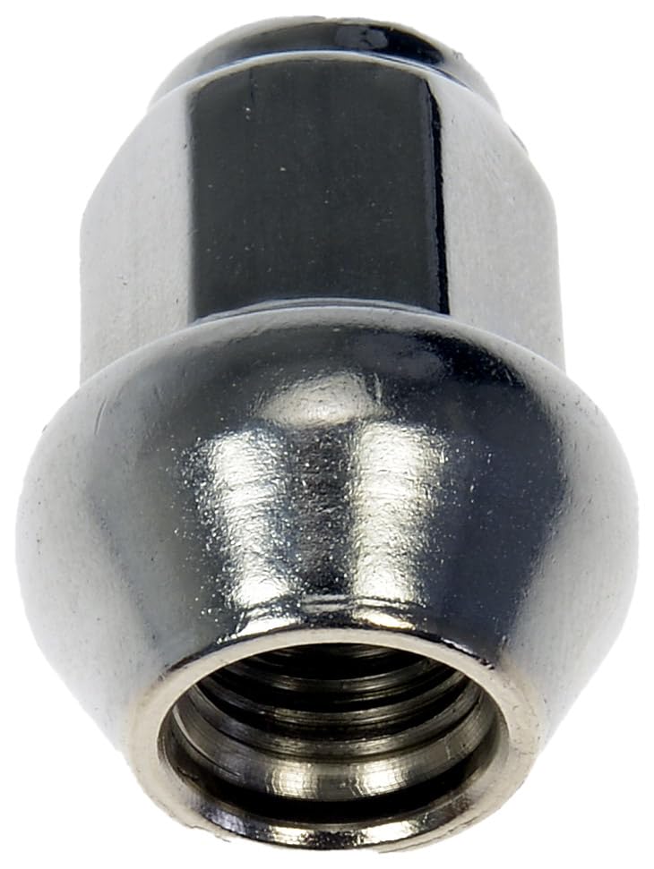 Dorman 611-344 M12-1.50 flat top lug nuts, 17 mm hex, 32 mm length, 10-pack