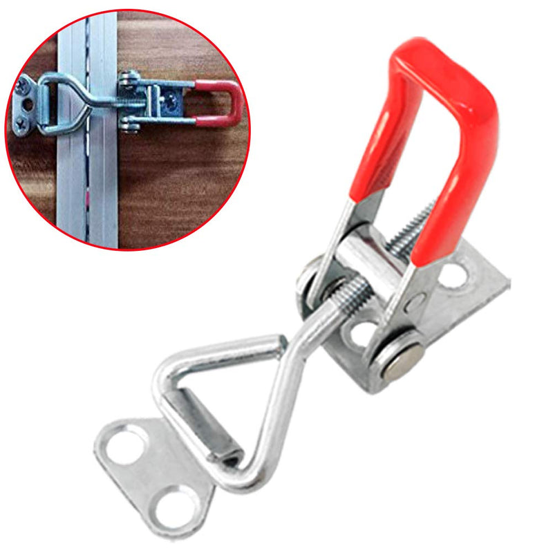 [Australia - AusPower] - 16 Pack Adjustable Toggle Clamp, 330lbs Holding Capacity Heavy Duty 4001 Style Toggle Latch Hasp Clamp for Door, Box Case Trunk, Smoker Lid Jig, Quick Release Pull Latch, Sturdy Metal Draw Latch 4001-16 pcs 