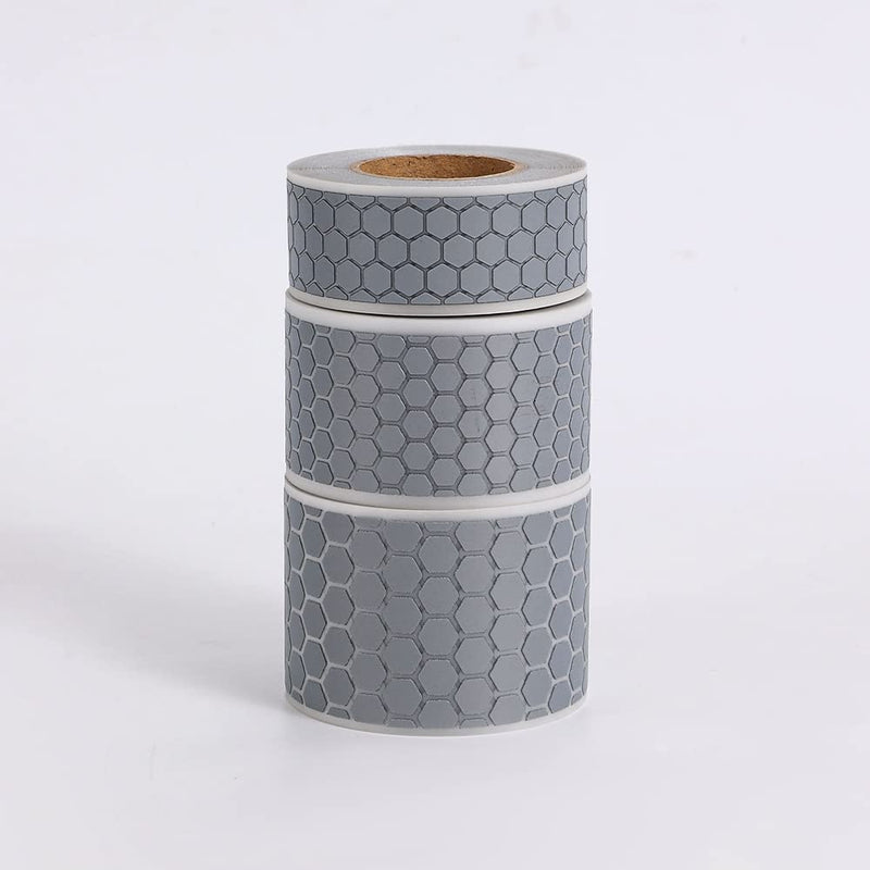 High Visibility Iron On Silver Reflective Heat Transfer Vinyl Tape for Clothing Honeycomb-Shaped (2 Inch x 10 Yard) 2 Inch x 10 Yard