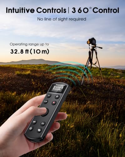 for Sony Camera Remote Control, Hanpusen Rechargeable Wireless Shutter Release with OLED Screen for ZV-E10/ZV-1/A7 III/A7 IV/ZV-1F/A6400/A6700/A6600/A6100/ZV-E1/FX30/A7C II/FX3, Replace RMT-P1BT For Sony