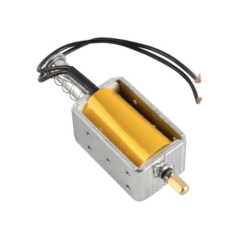 DC 12V 35mm Hub Electromagnet VS1 Load Switch Electromagnetic Coil Push Pull Electromagnetic Coil with Spring Return 8A for Vending Machines, Transport Equipment