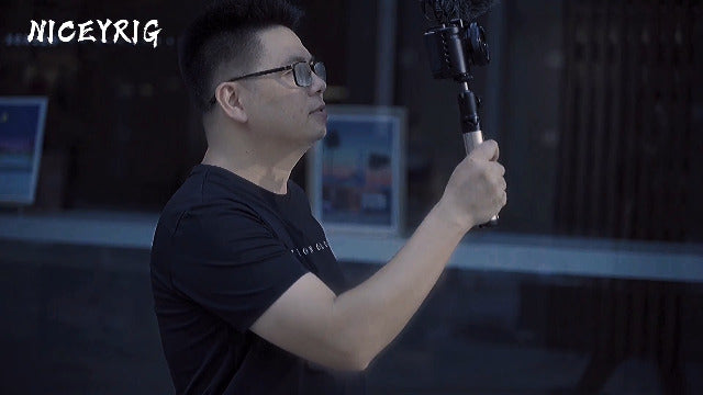 NICEYRIG Cage for Sony ZV-E10 Vlog Vlogging Camera with Aluminum HandleGrip