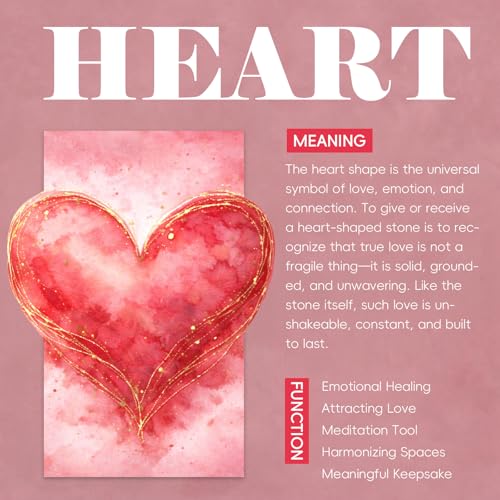 mookaitedecor 12 Pcs African Jade Heart Shaped Crystal Worry Stone 0.59 Inch