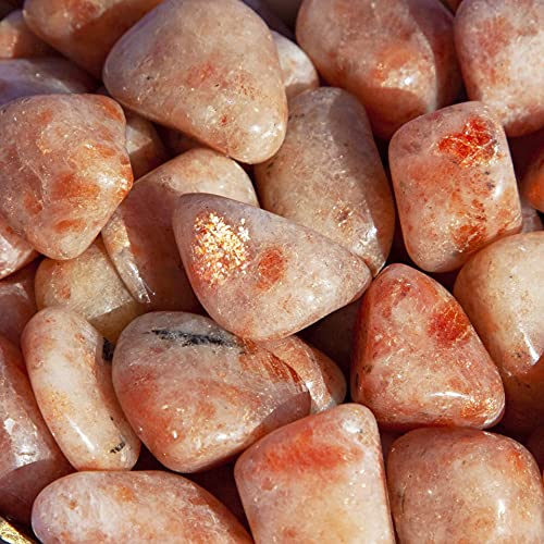 Pachamama Essentials Sunstone Tumbled Stone - Healing Stone (1) 1 Round