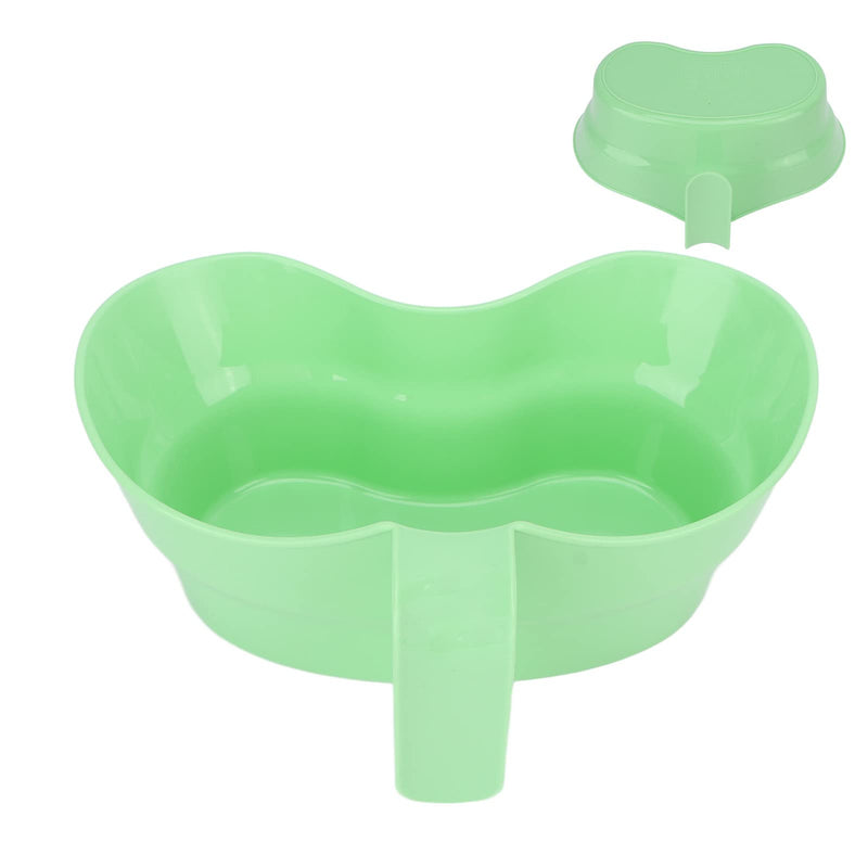 Sonew Plastic Emesis Tub Emesis Basin, Vomit Basin Cup with Grip, Plastic Emesis Bowl for Elderly Bedridden Patient (Green)