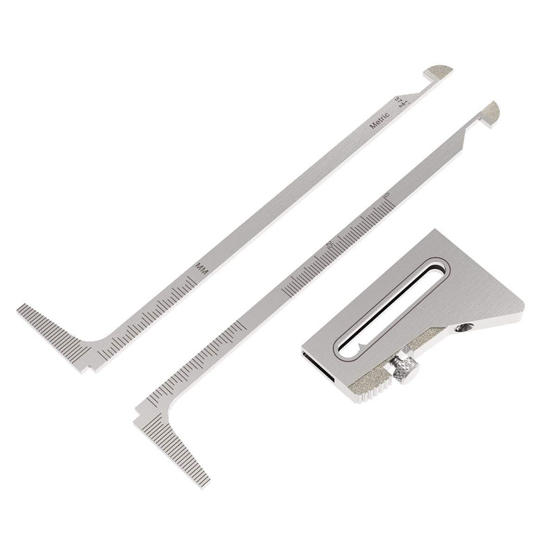 [Australia - AusPower] - YESWELDER LG-03+Hi-Lo Gauges (Round Dual Sided Metal Sheet Guage & Metal Sheet Thickness Gauge 2pk + HI-LO Stainless Steel Welding Gauge Inch&Metric for Measurement of Pipe) 