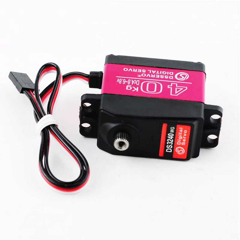 [Australia - AusPower] - 40KG Digital Servo High Speed Servo Motor 45 kg/cm Full Metal Gear Servo DS3240 for 1/8 1/10 1/12 Scale RC Boats and Cars (Control Angle 270°, Pack of 2) 2PCS 40KG DS3240 - 270° 