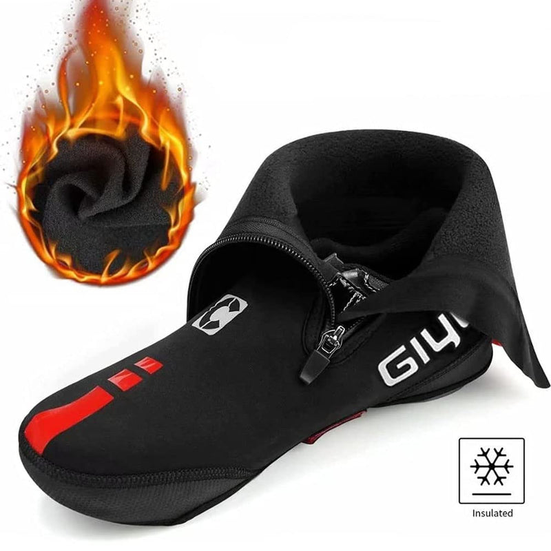 GIYO Cycling Shoes Covers, S-XXXL Neoprene Waterproof and WinterProof Bike Cycling Overshoes for Men Women Road Mountain Bike Booties… Large Black