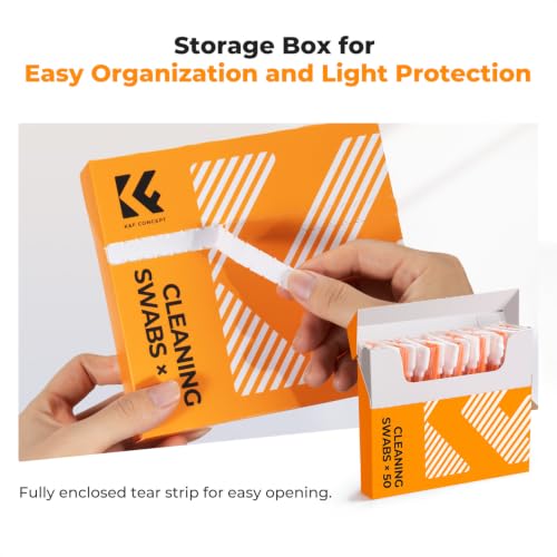 K&F CONCEPT 50 Foam Cleaning Swabs,for Electronics,Camera,Deep Cleaning 50PCS