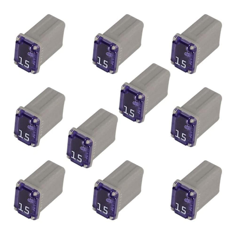 [Australia - AusPower] - 50 Pack Automotive MCASE Mini Box Shaped Cartridge Fuse Kit for Cars, Trucks, and SUVs(15a 20a 25a 30a 40a Each 10 Pcs) 